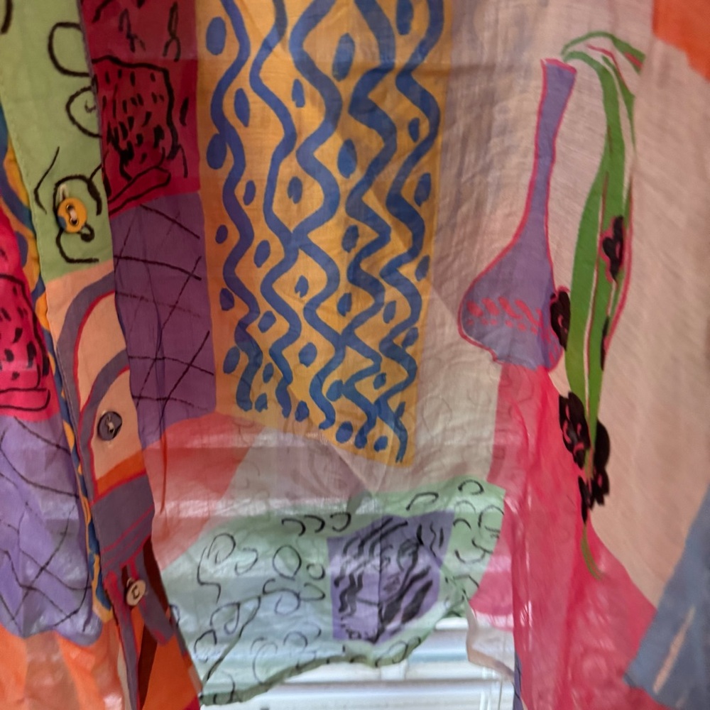 Never Fully Dressed Portrait Multicolor Sheer Blo… - image 2